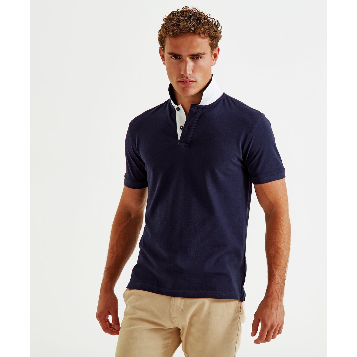 Asquith & Fox Men's Classic Fit Contrast Polo