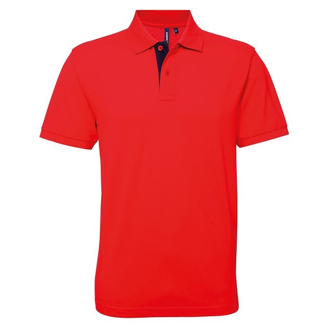 Asquith & Fox Men's Classic Fit Contrast Polo