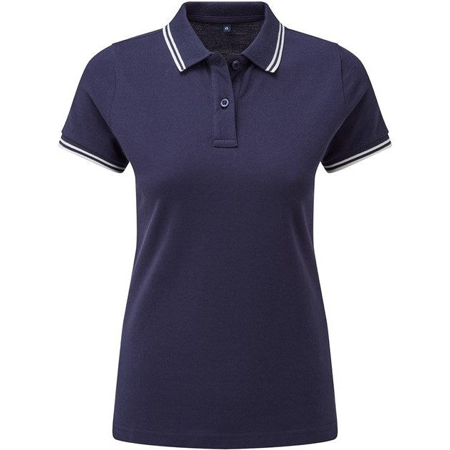 Asquith & Fox Women's Classic Fit Tipped Polo