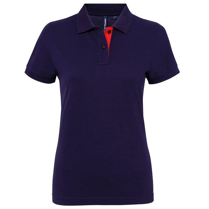 Asquith & Fox Women's Contrast Polo