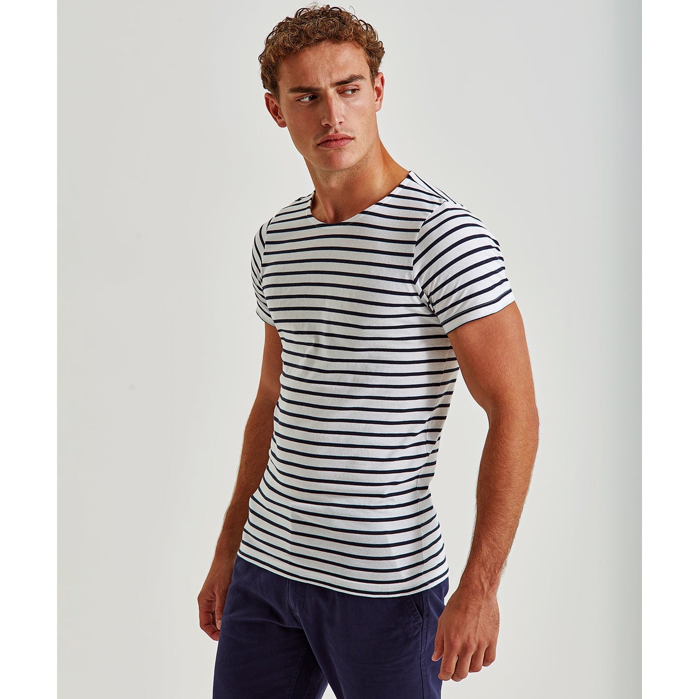 Asquith & Fox Men's Marinière Coastal Short Sleeve Tee