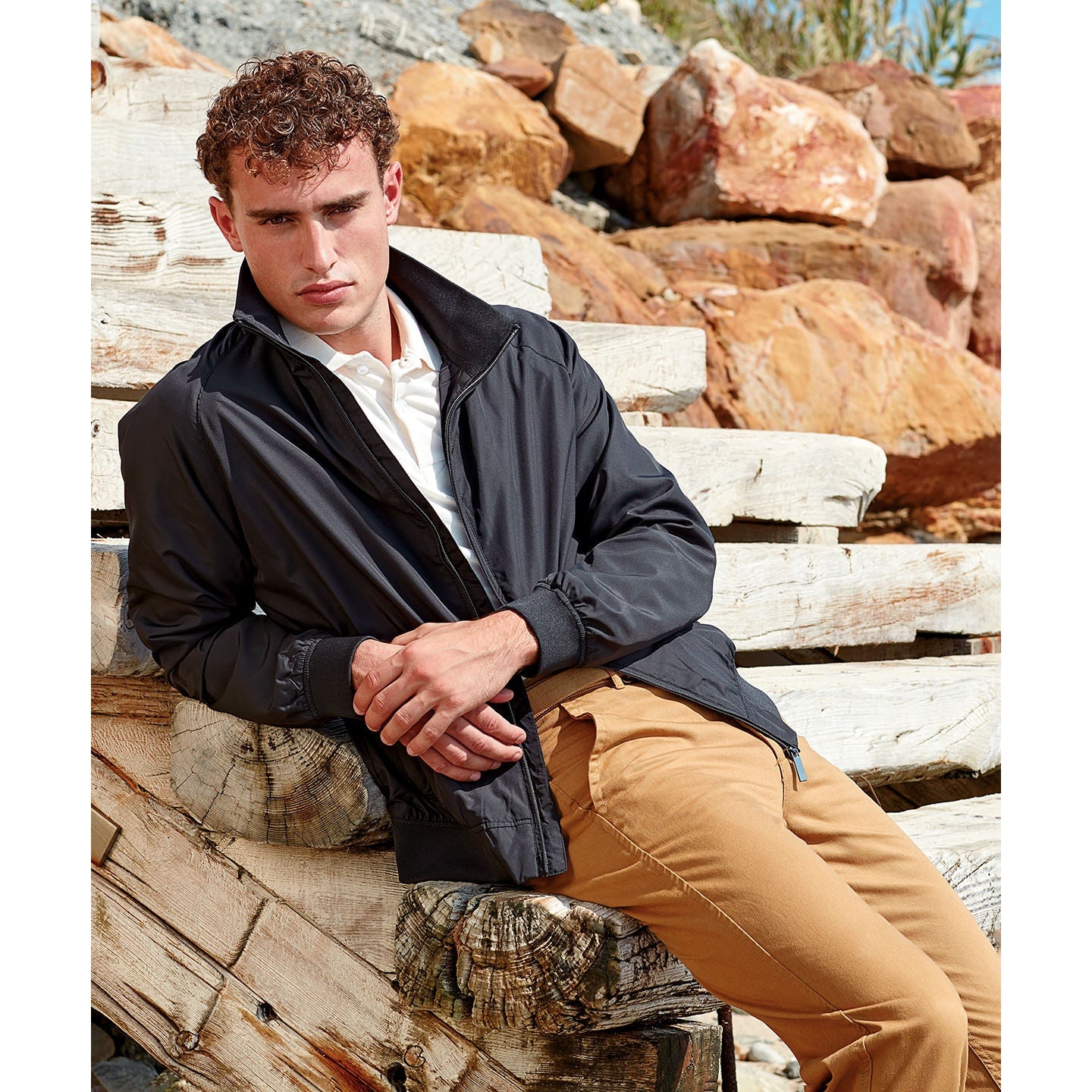 Asquith & Fox Men's Harrington Jacket