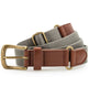 Asquith & Fox Faux Leather And Canvas Belt