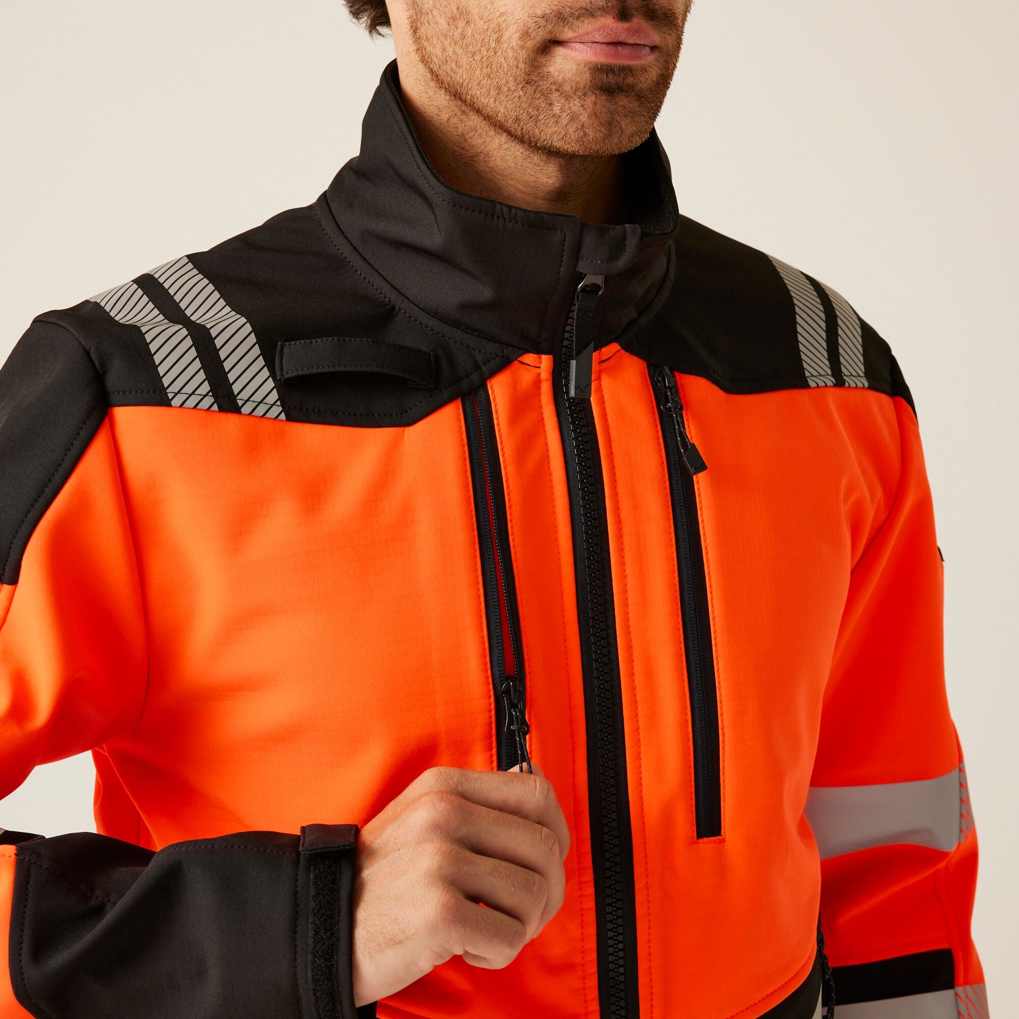 Regatta Professional Mens Hi-Vis X PRO 3 Layer Softshell Jacket - Class 2