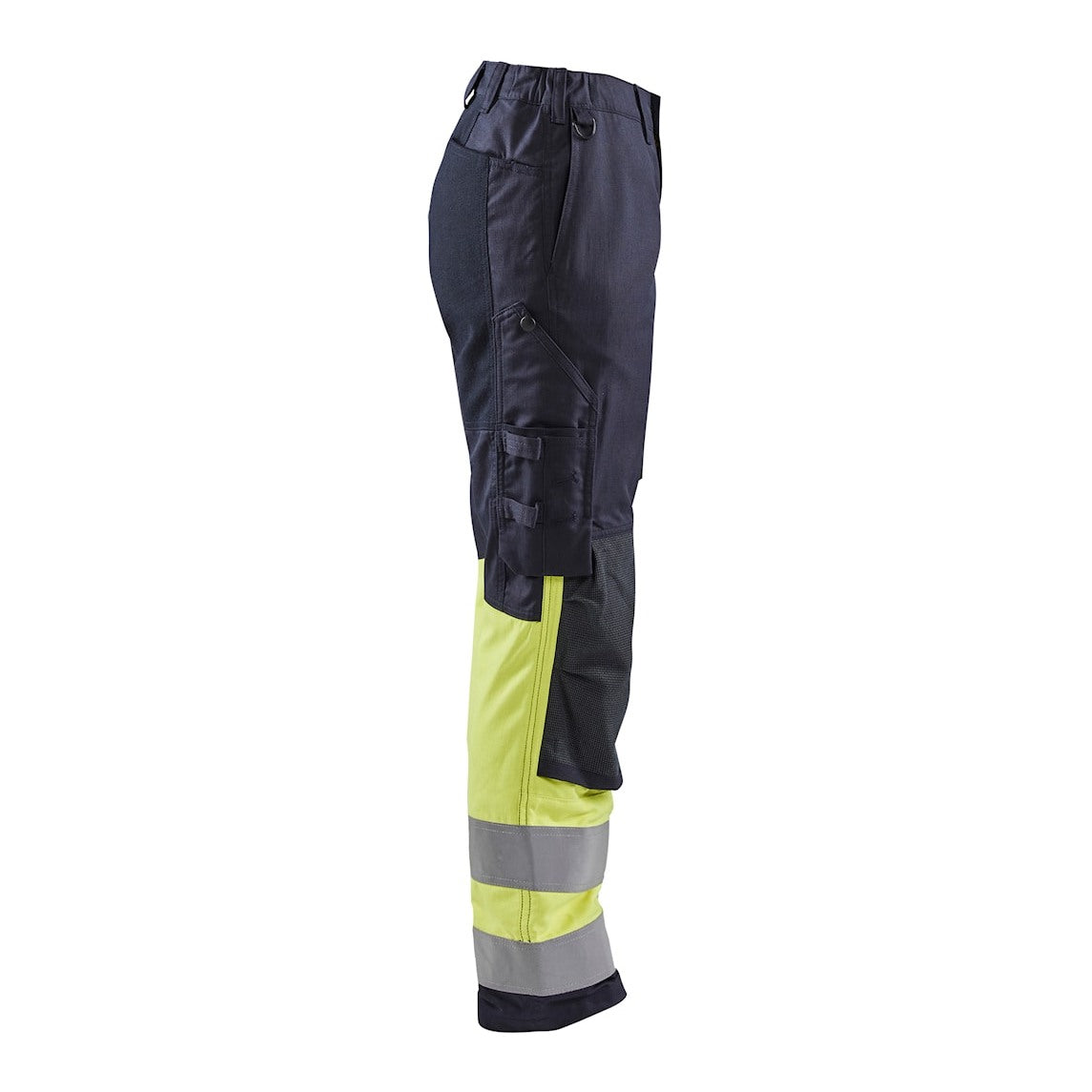 Blaklader Trousers Multinorm Inherent with Stretch Women 7187 #colour_navy-blue-hi-vis-yellow