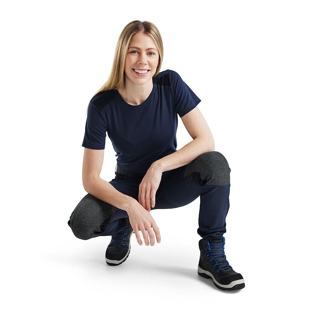 Blaklader Ladies 4-Way Stretch Service Trousers 7122 #colour_dark-navy-black