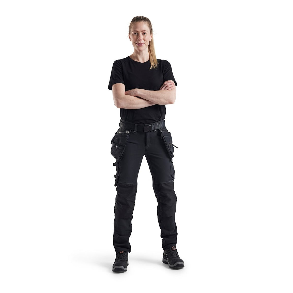 Blaklader Women's 4-Way Stretch Craftsman Trousers 7198 #colour_black