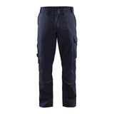Blaklader Welding Trousers 1701 #colour_navy-blue-hi-vis-yellow