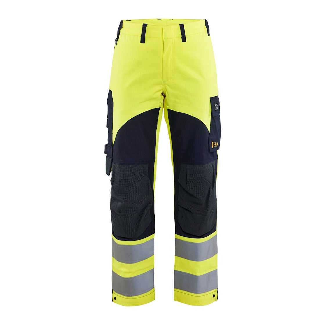 Blaklader Women's Multinorm Inherent Trousers 7189 #colour_hi-vis-yellow-navy-blue