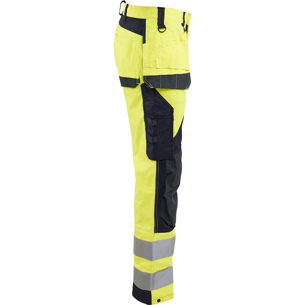Blaklader Multinorm Inherent Trousers 1589 #colour_hi-vis-yellow-navy-blue