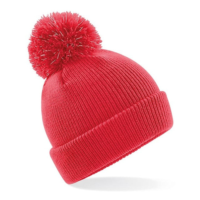 Beechfield Junior Reflective Bobble Beanie
