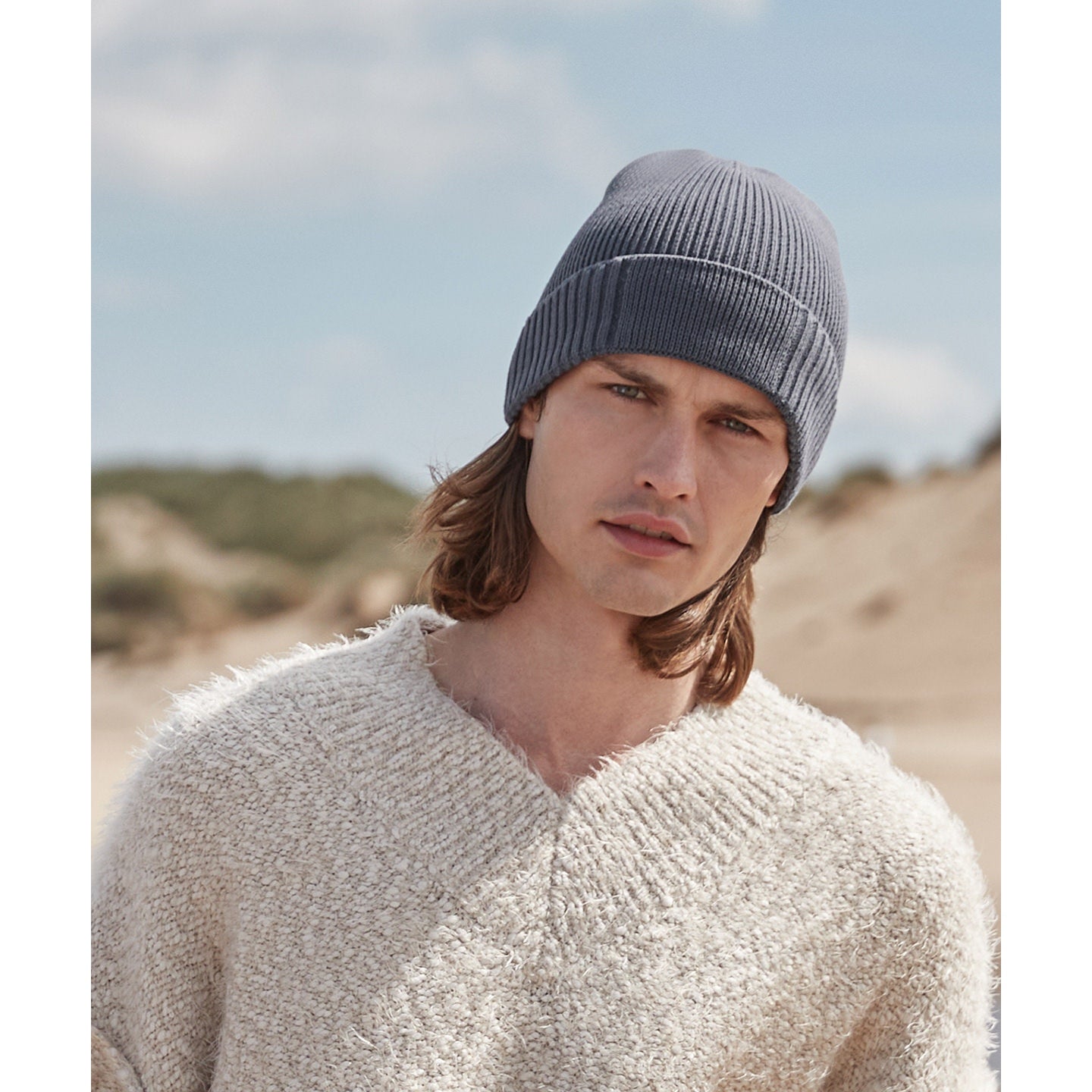 Beechfield Organic Cotton Engineered Patch Beanie
