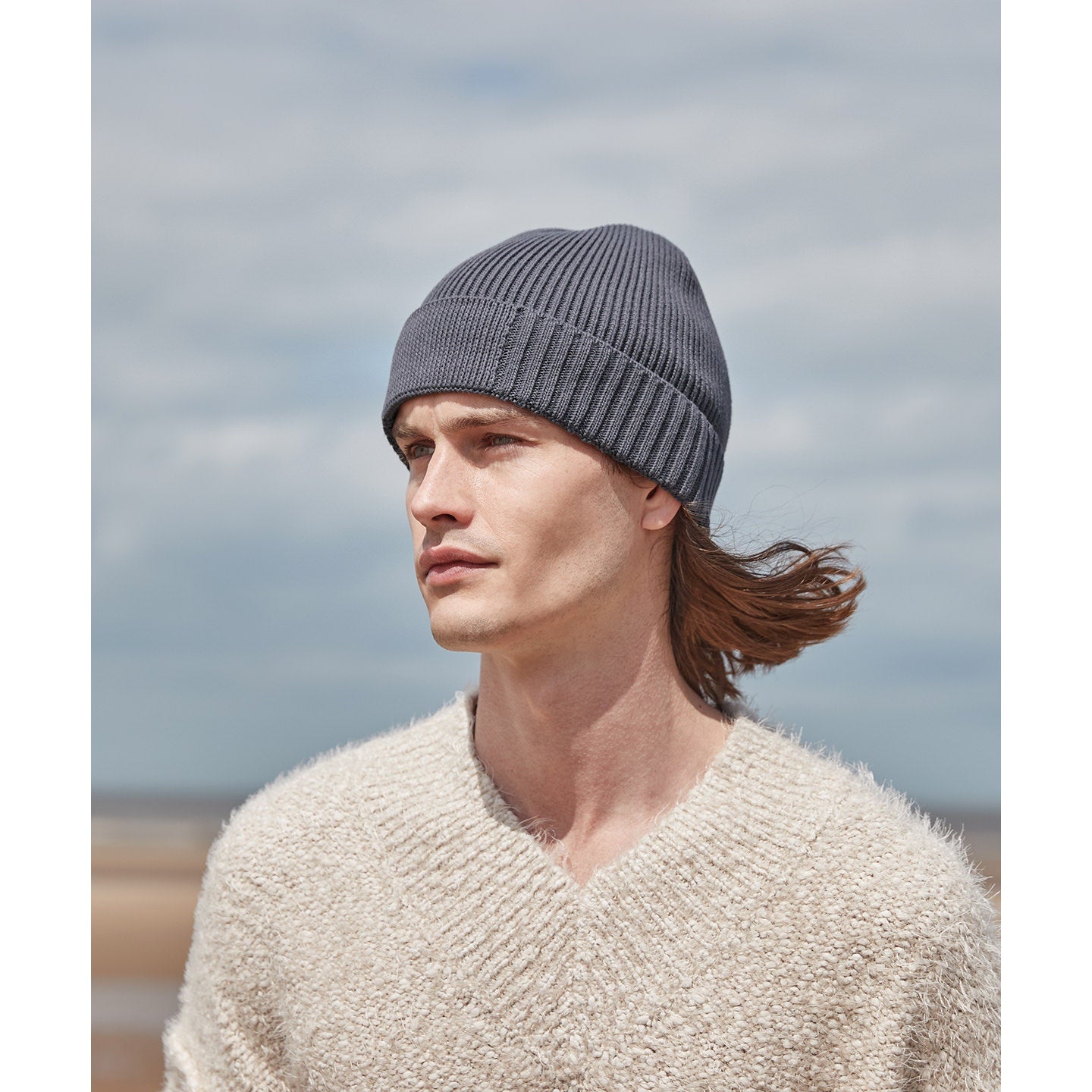 Beechfield Organic Cotton Engineered Patch Beanie