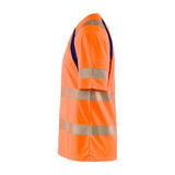 Blaklader Uv Hi-Vis T-Shirt 3397 #colour_orange-navy-blue