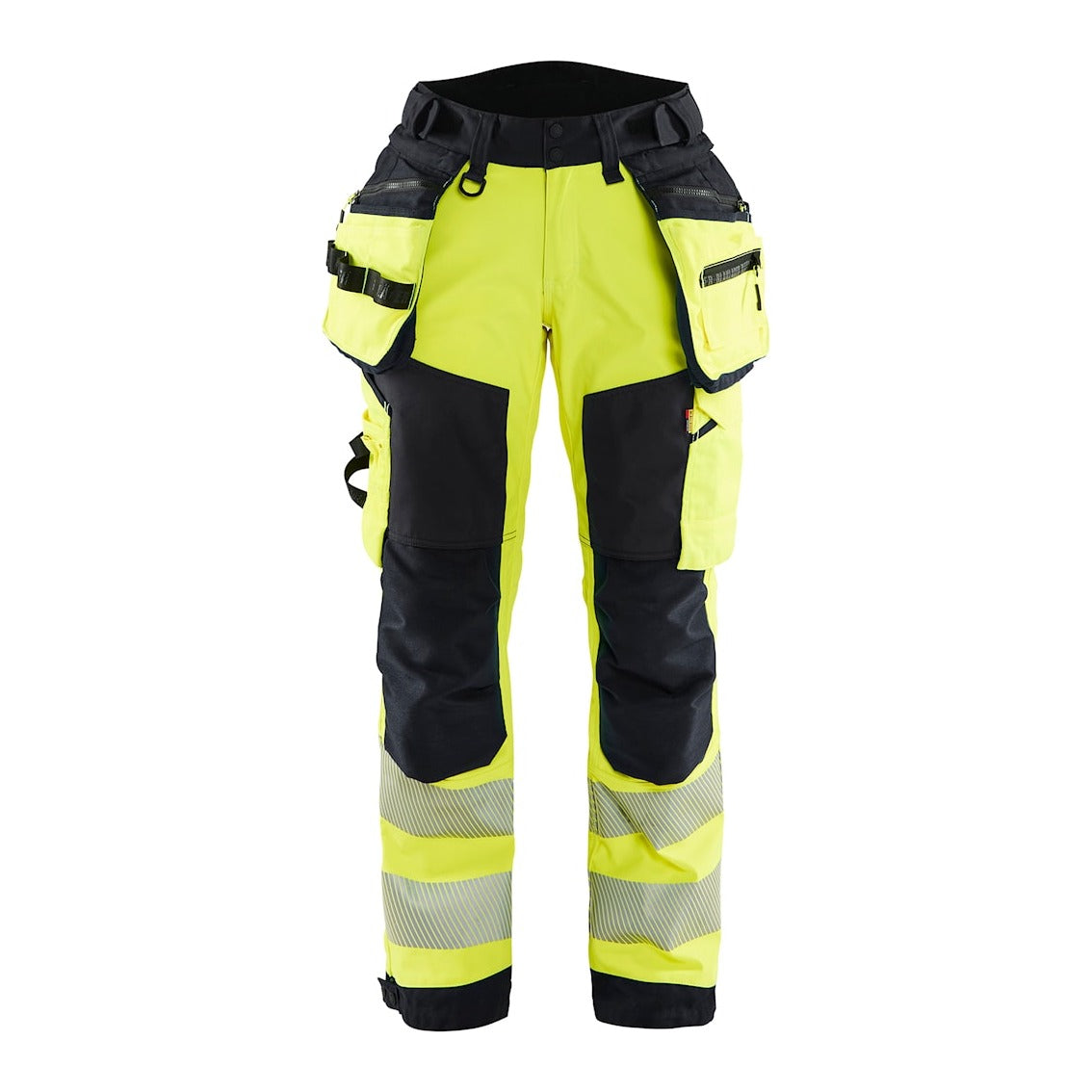 Blaklader Softshell Hi-Vis Trousers Women 7118 #colour_hi-vis-yellow-black