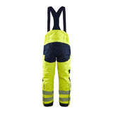 Blaklader Multinorm Winter Bib Overall 1817 #colour_hi-vis-yellow-navy-blue