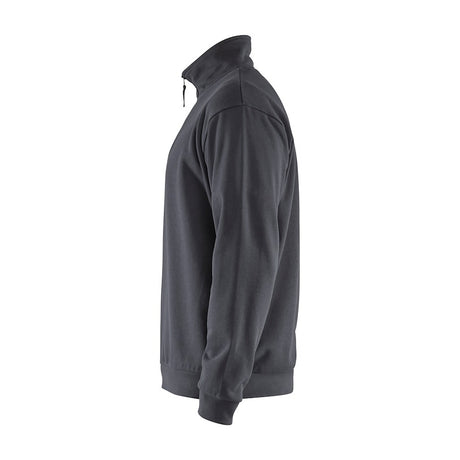 Blaklader Sweatshirt Half-Zip 3587 #colour_mid-grey