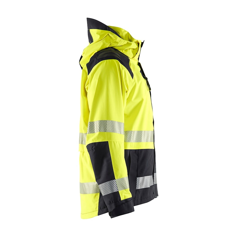 Blaklader Shell Jacket Hi-Vis 4435 #colour_hi-vis-yellow-black