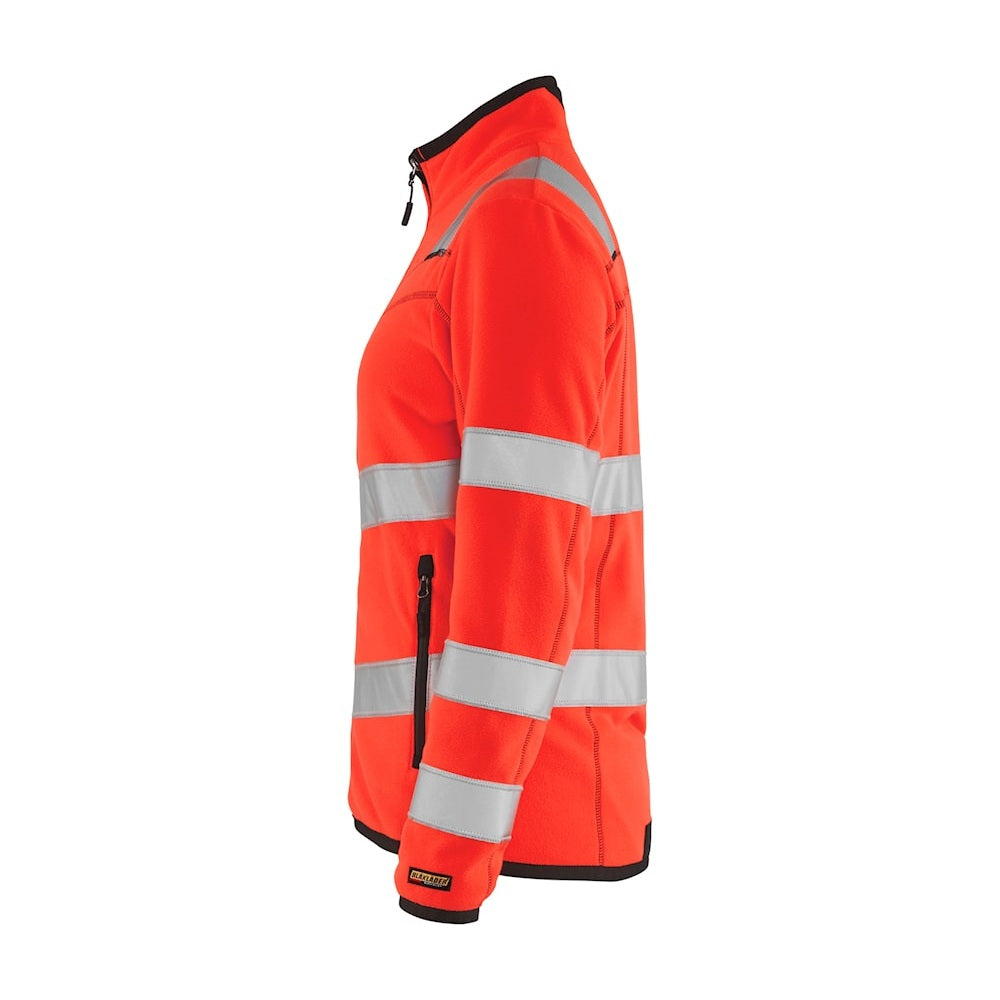 Blaklader Women's Microfleece Jacket Hi-Vis 4966 #colour_red-hi-vis