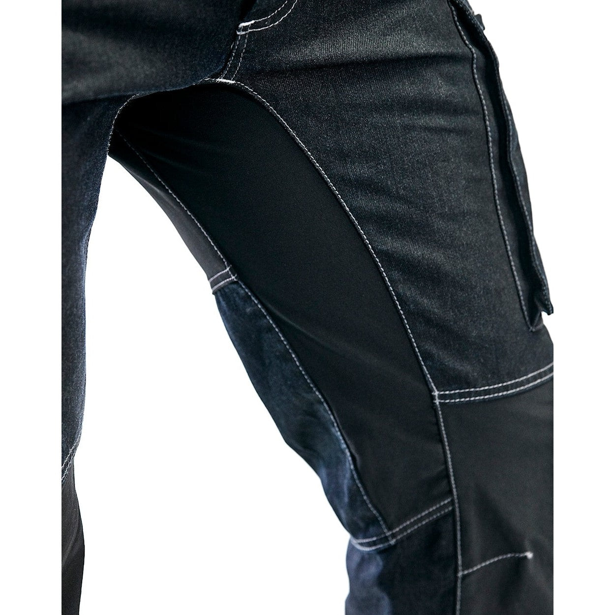 Blaklader Service Trousers with Stretch 14591142 #colour_navy-blue-black