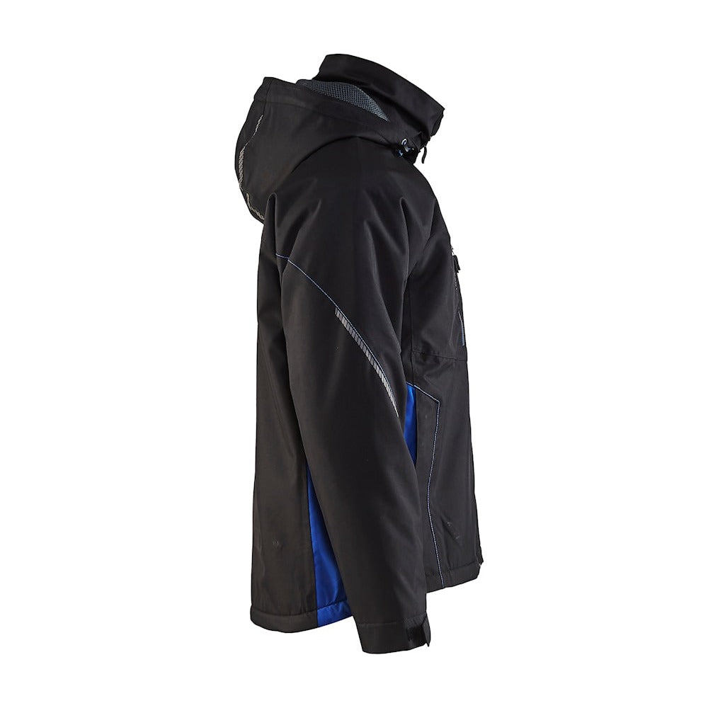 Blaklader Lightweight Lined Functional Jacket 4890 #colour_black-cornflower-blue