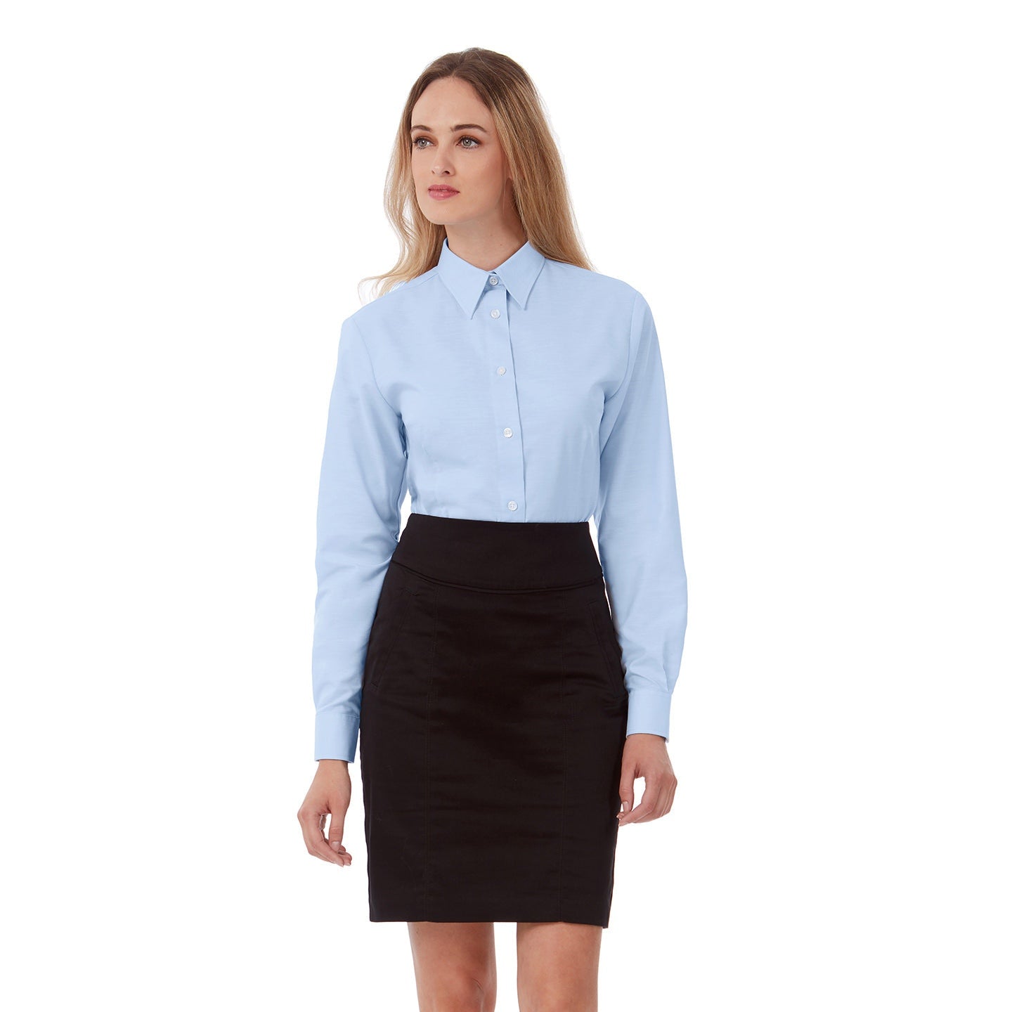 B&C Collection Oxford Long Sleeve Women