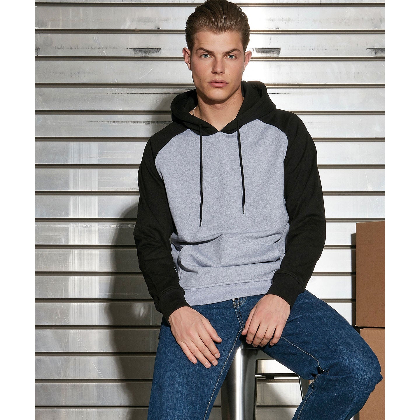 Build Your Brand Basic Basic Raglan Hoodie