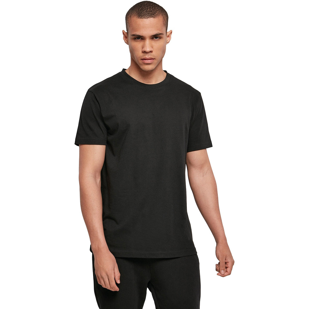 Build Your Brand Basic Basic Round Neck Tee - Black