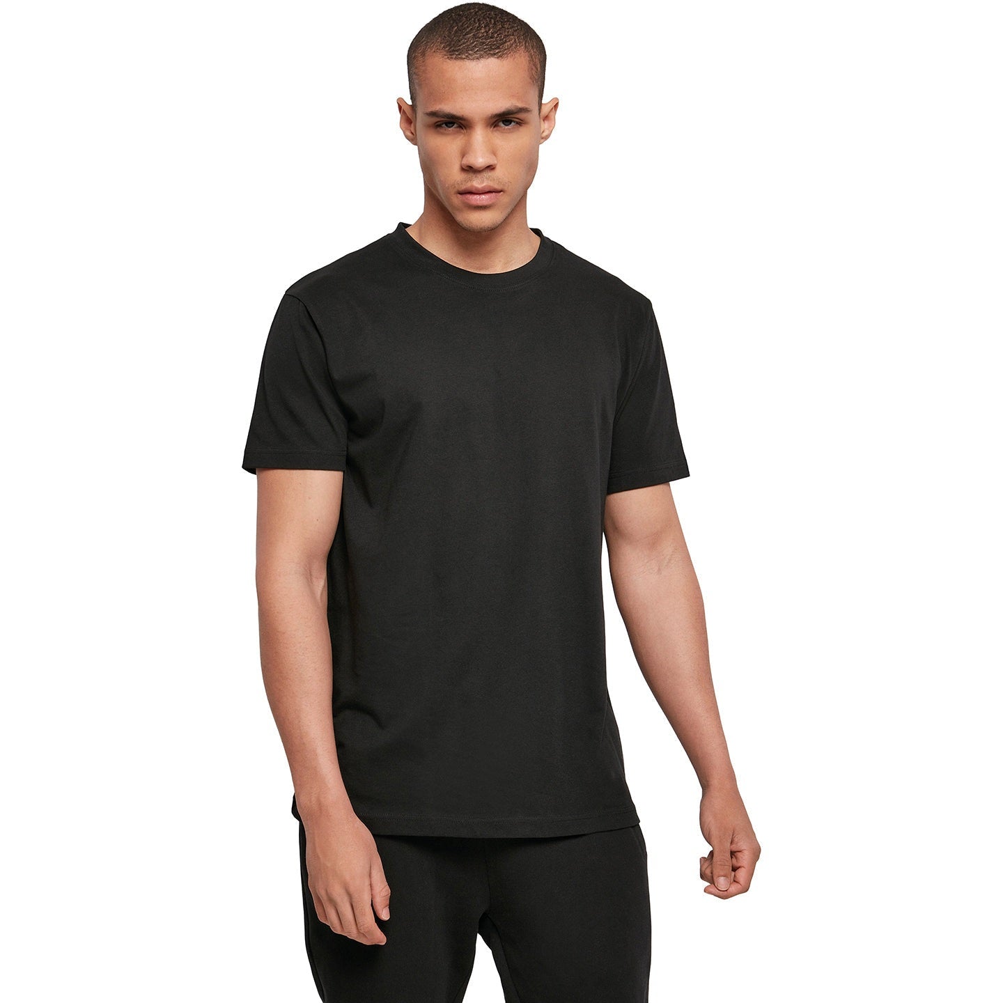 Build Your Brand Basic Basic Round Neck Tee - Black