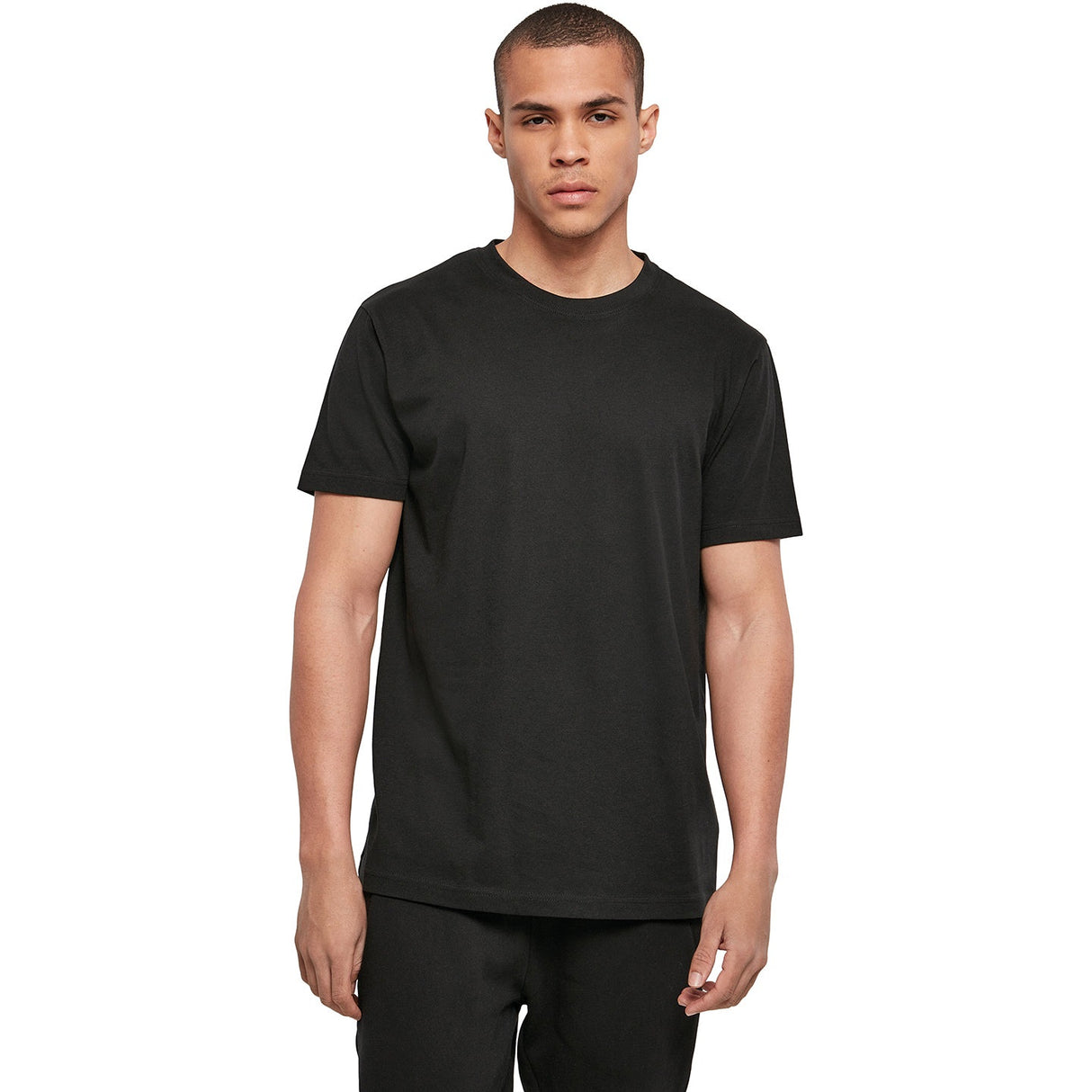 Build Your Brand Basic Basic Round Neck Tee - Black