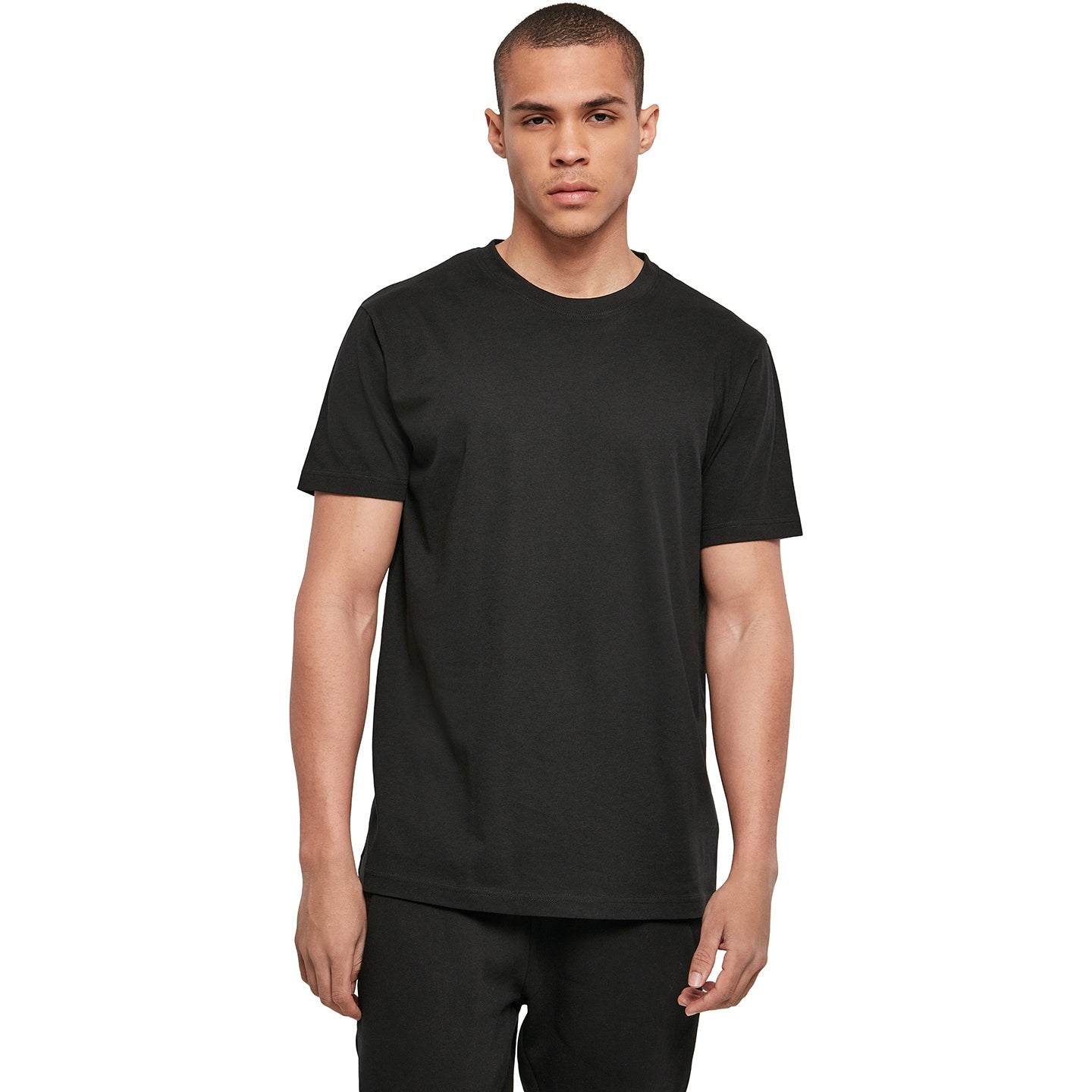 Build Your Brand Basic Basic Round Neck Tee - Black