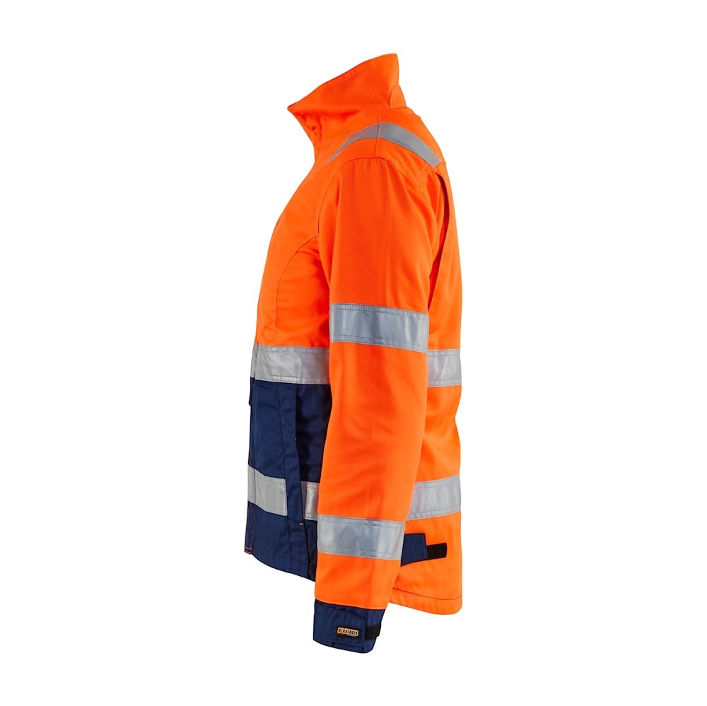 Blaklader Women's Hi-Vis Jacket 4903 #colour_orange-navy-blue