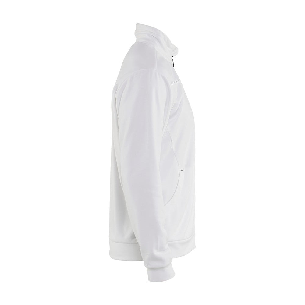 Blaklader Sweatshirt with Full Zip 3362 #colour_white-dark-grey