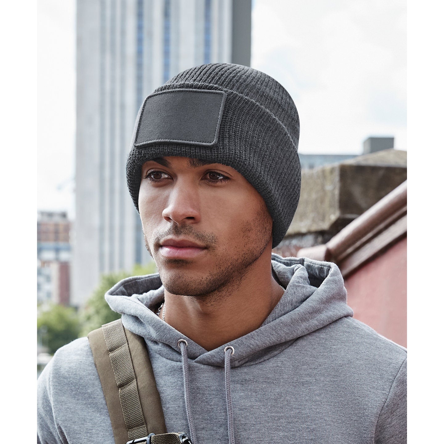 Beechfield Removable Patch Thinsulate Beanie