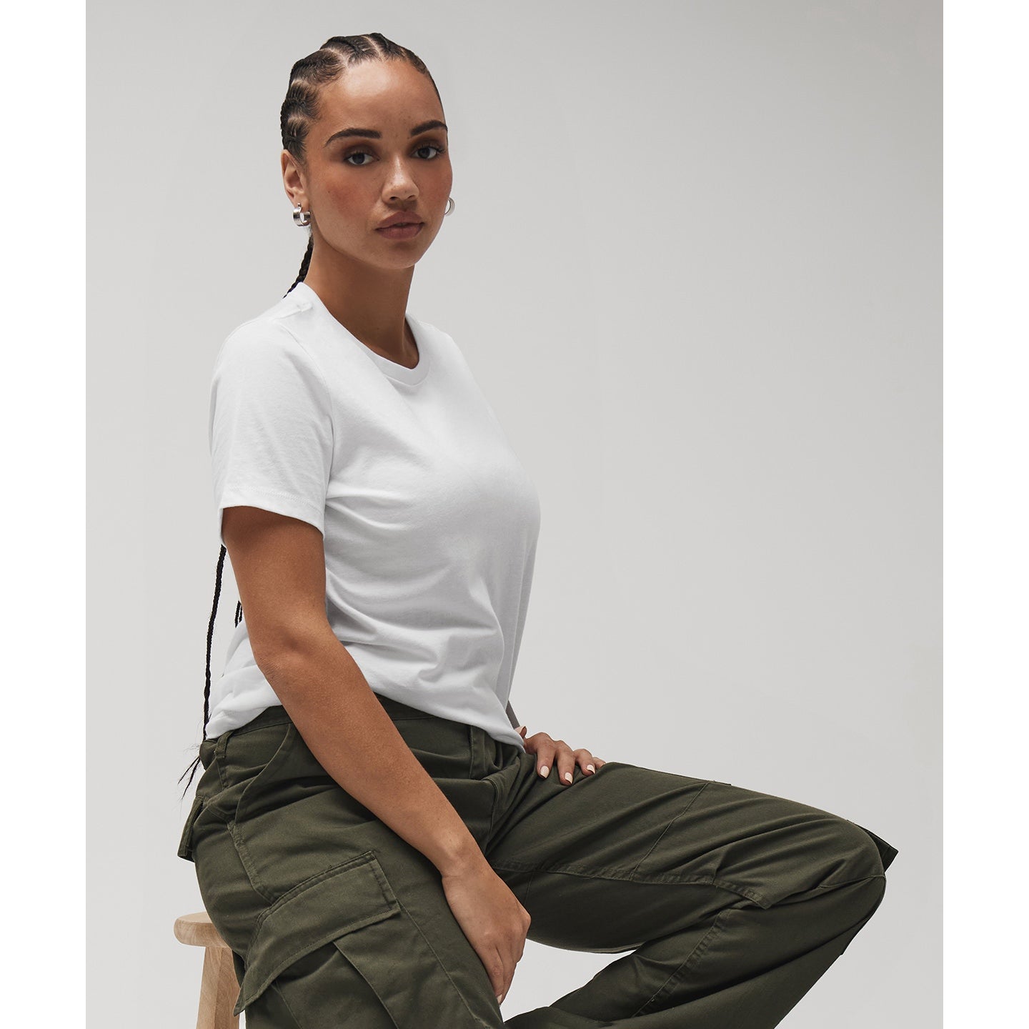 Bella Canvas Women's Relaxed Jersey Short Sleeve Tee - White