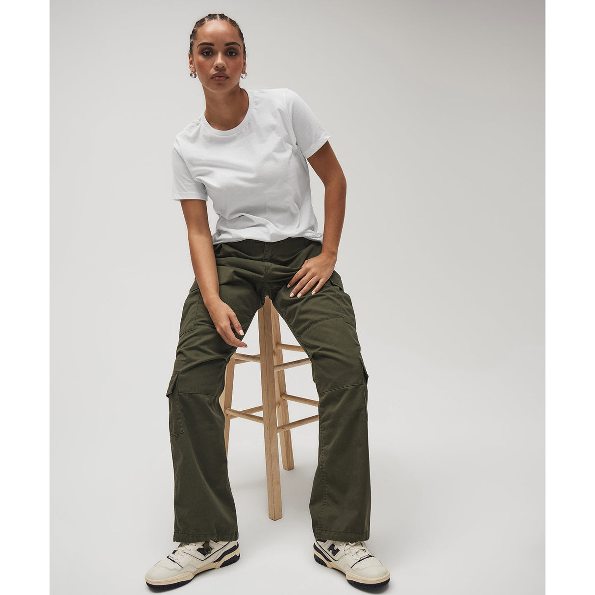 Bella Canvas Women's Relaxed Jersey Short Sleeve Tee - White