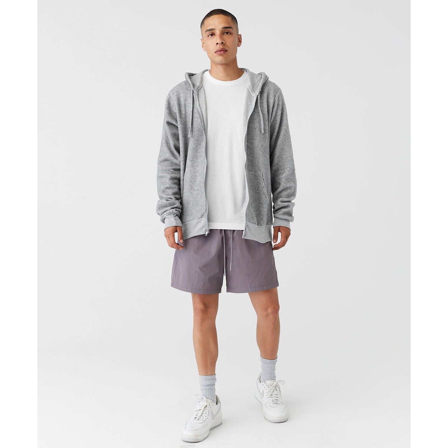 Bella Canvas Unisex Sueded Fleece Full-Zip Hoodie