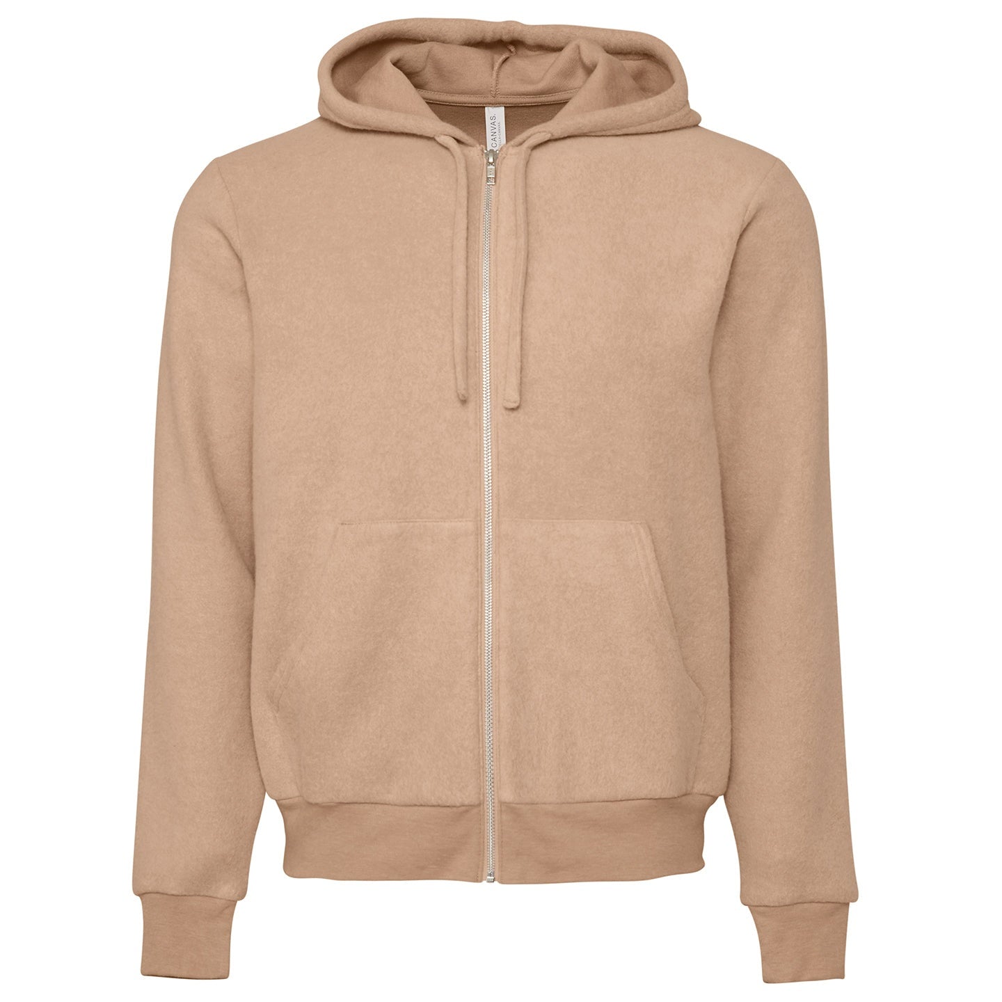 Bella Canvas Unisex Sueded Fleece Full-Zip Hoodie