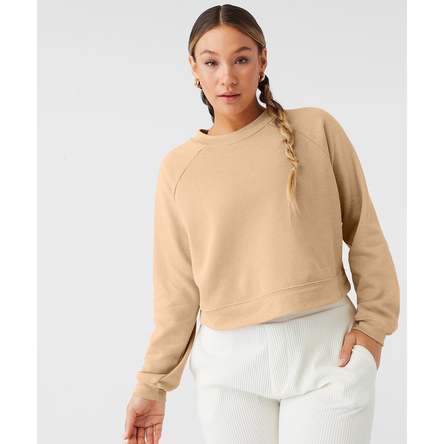 Bella Canvas Women's Raglan Pullover Fleece