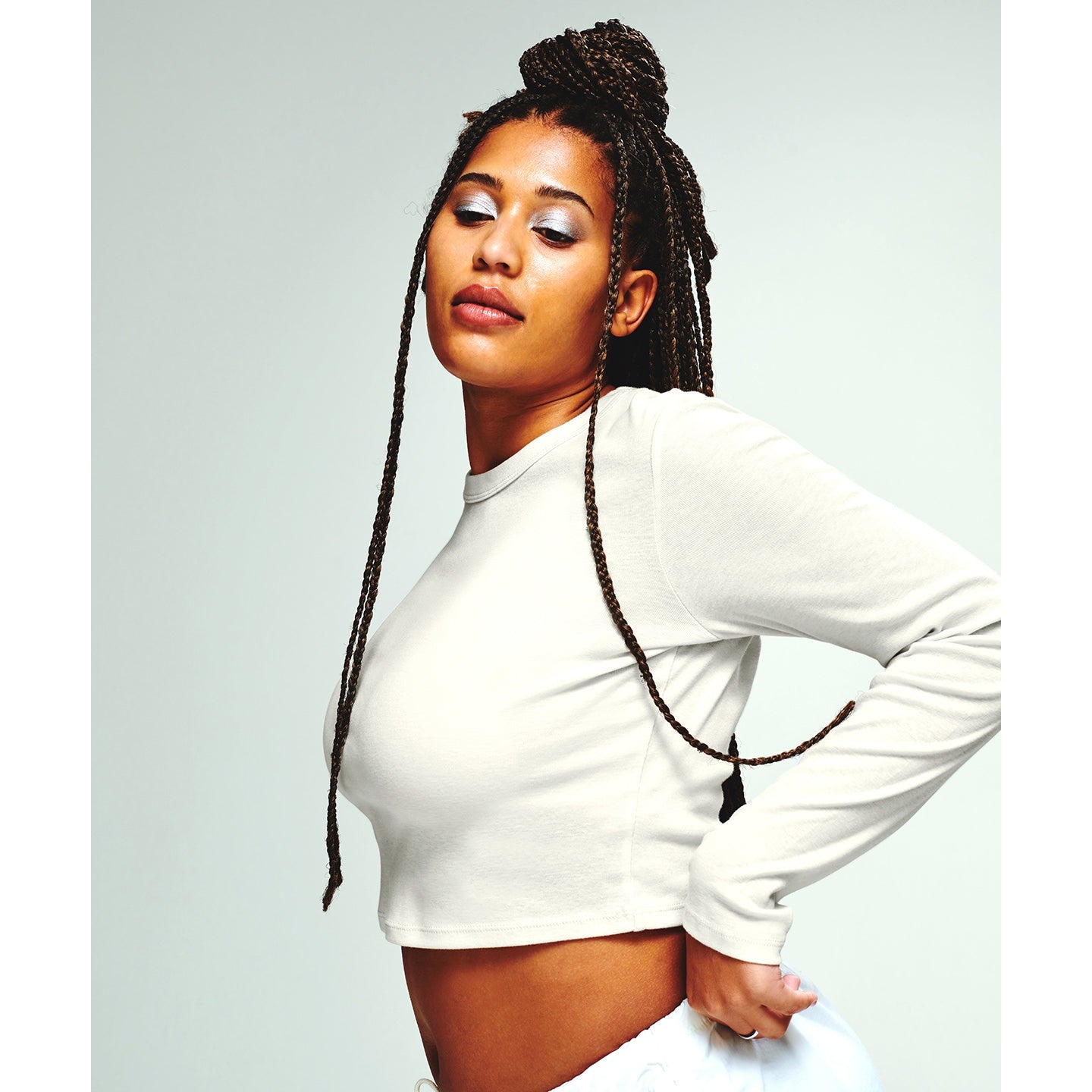 Bella Canvas Women's Micro Rib Long Sleeve Baby T-Shirt