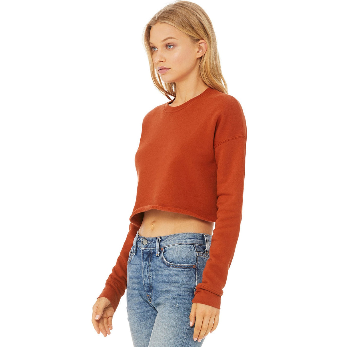 Bella Canvas Women's Cropped Crew Fleece