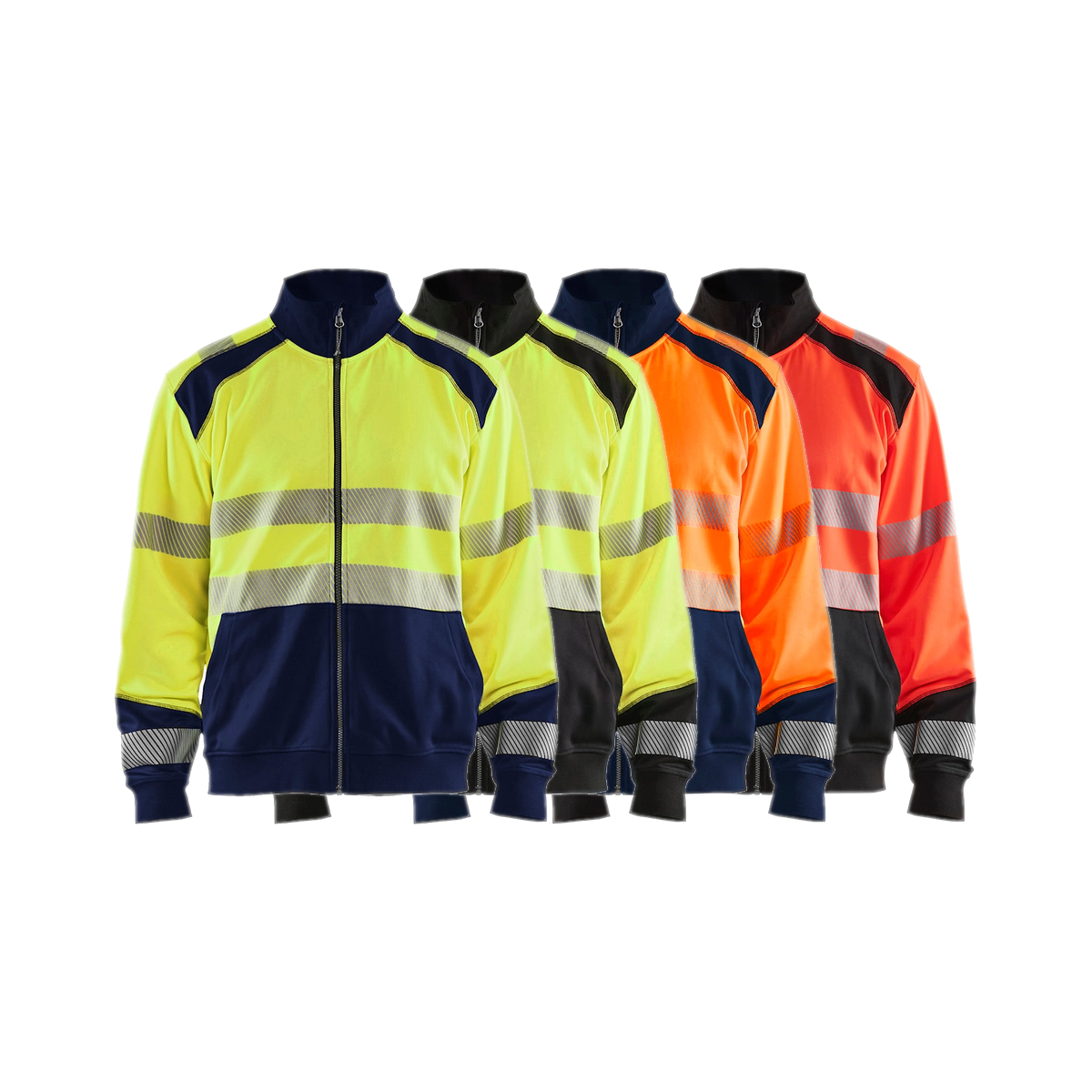 Blaklader Hi-Vis Sweatshirt with Full Zip 3558