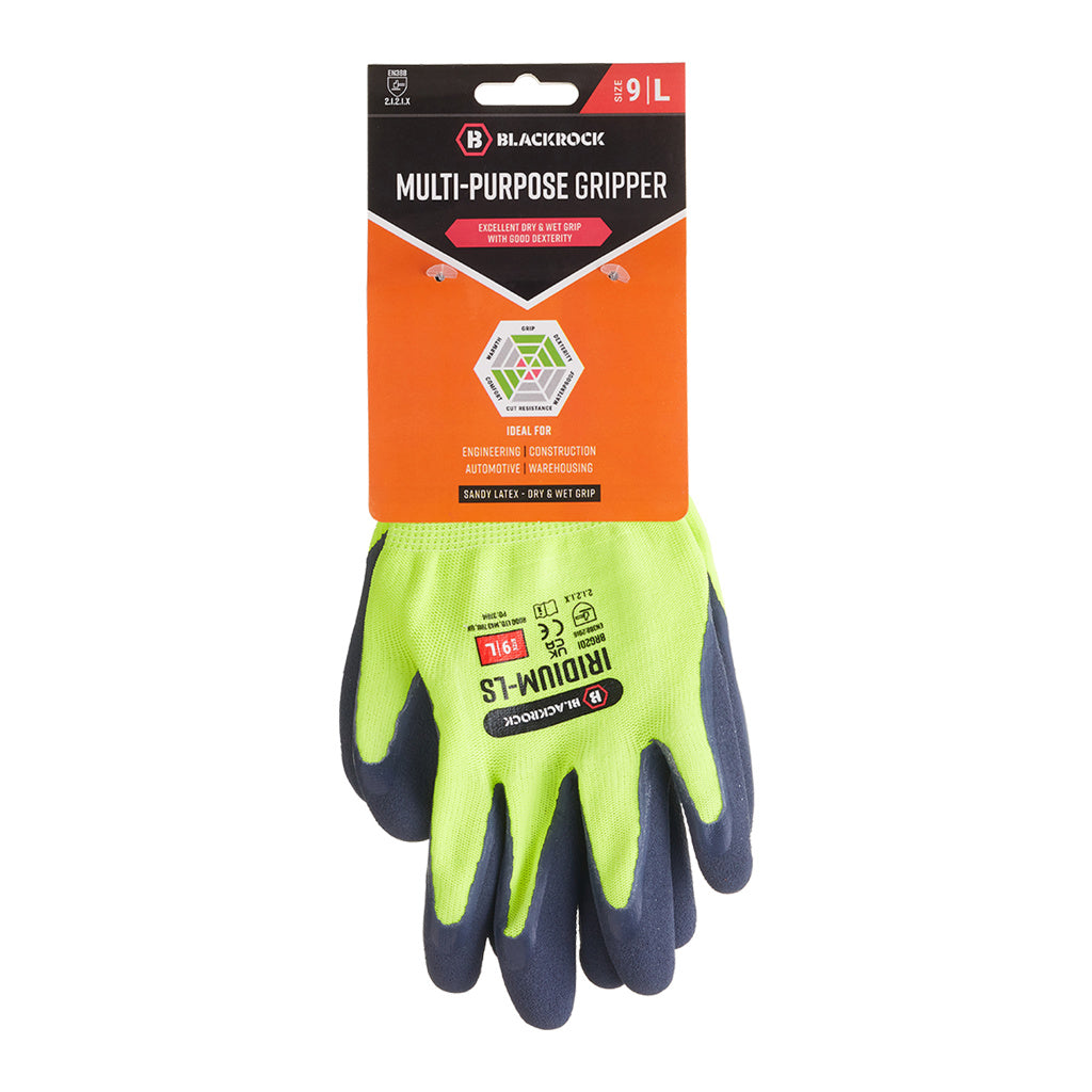 Blackrock Multi-Purpose Gripper Gloves Pair (carded)