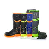 Buckbootz BBZ8000 High Visibility Neoprene/Rubber Safety Wellington Boots