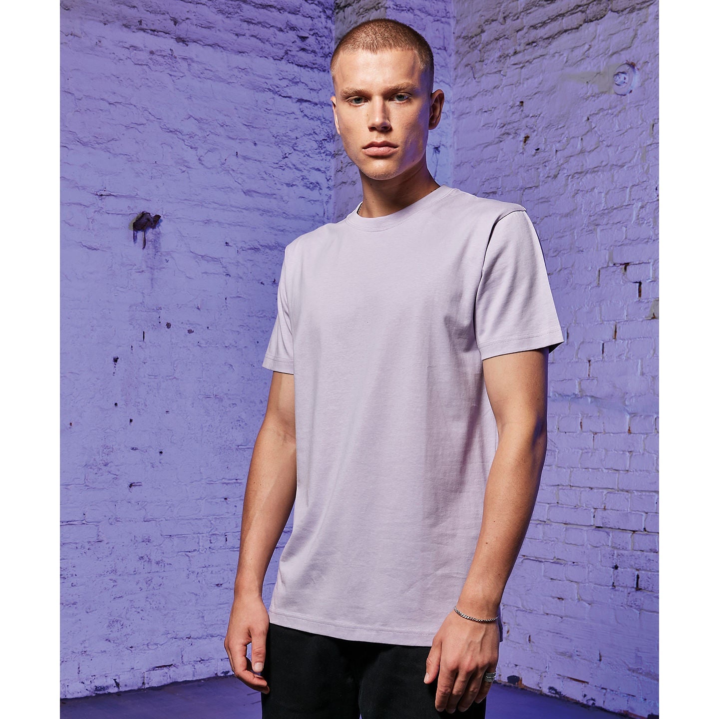 Build Your Brand T-Shirt Round-Neck - Lilac