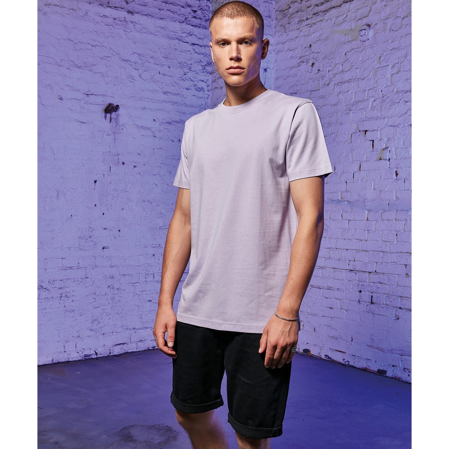Build Your Brand T-Shirt Round-Neck - Lilac