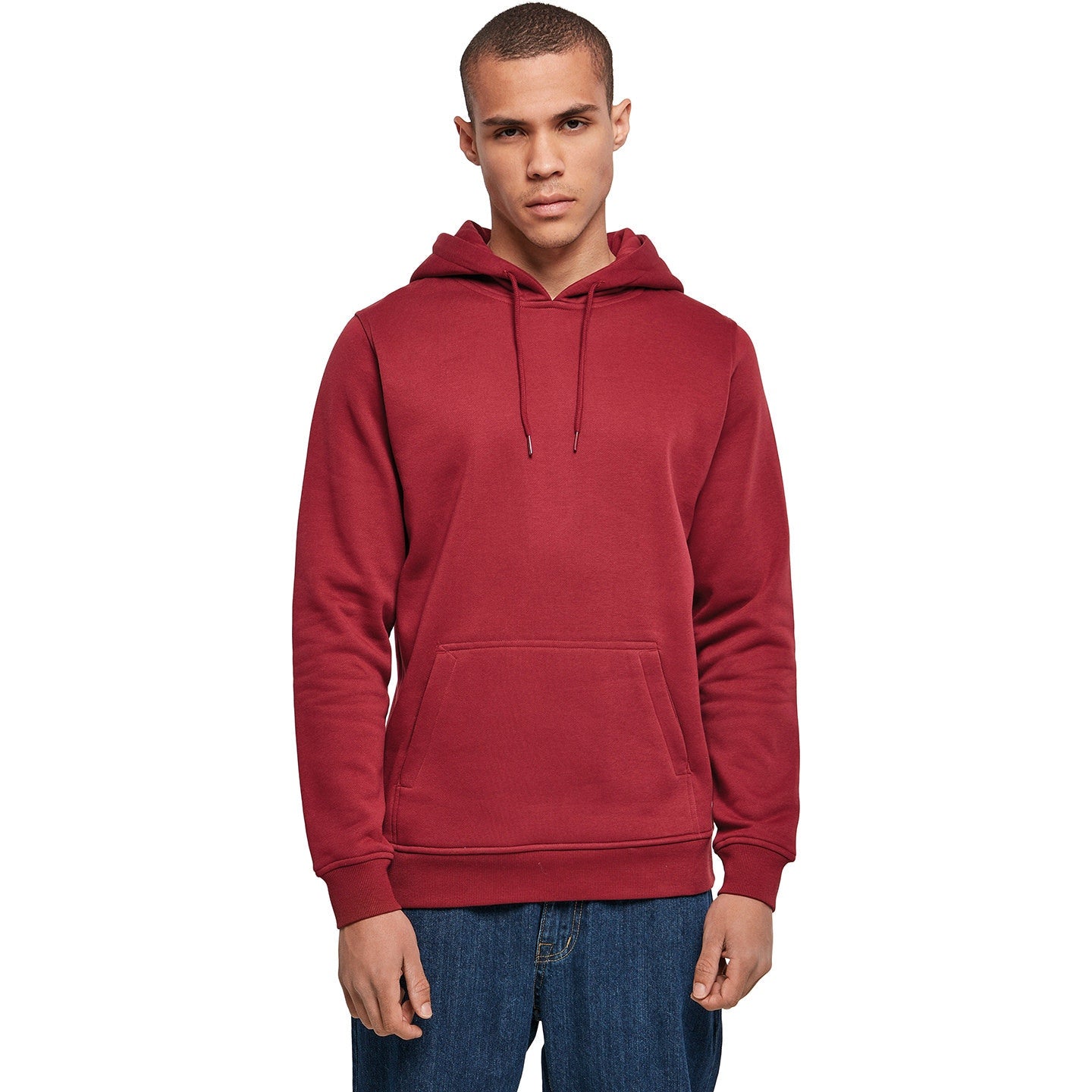 Build Your Brand Heavy Hoodie - Burgundy