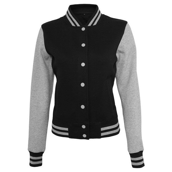 Build Your Brand Women's Sweat College Jacket