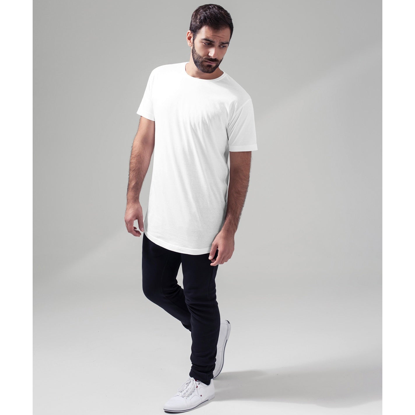 Build Your Brand Shaped Long Tee