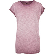 Build Your Brand Women's Spray Dye Extended Shoulder Tee